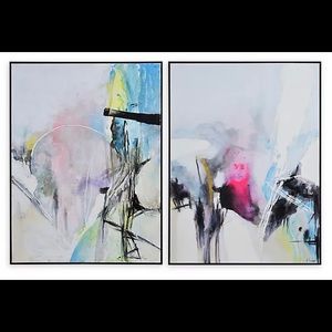 Ren-Wil Elma 30-Inch x 40-Inch Framed Canvas Wall Art (Set of 2)